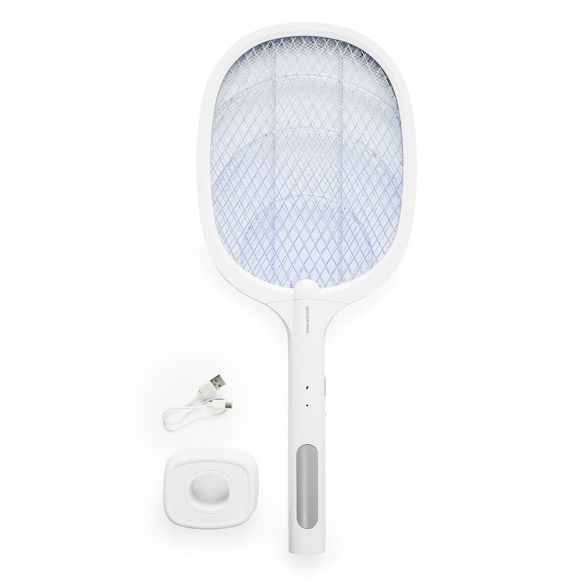 Rakieta owadobójcza 2 w 1, akumulatorowa, z lampą UV InnovaGoods Biały