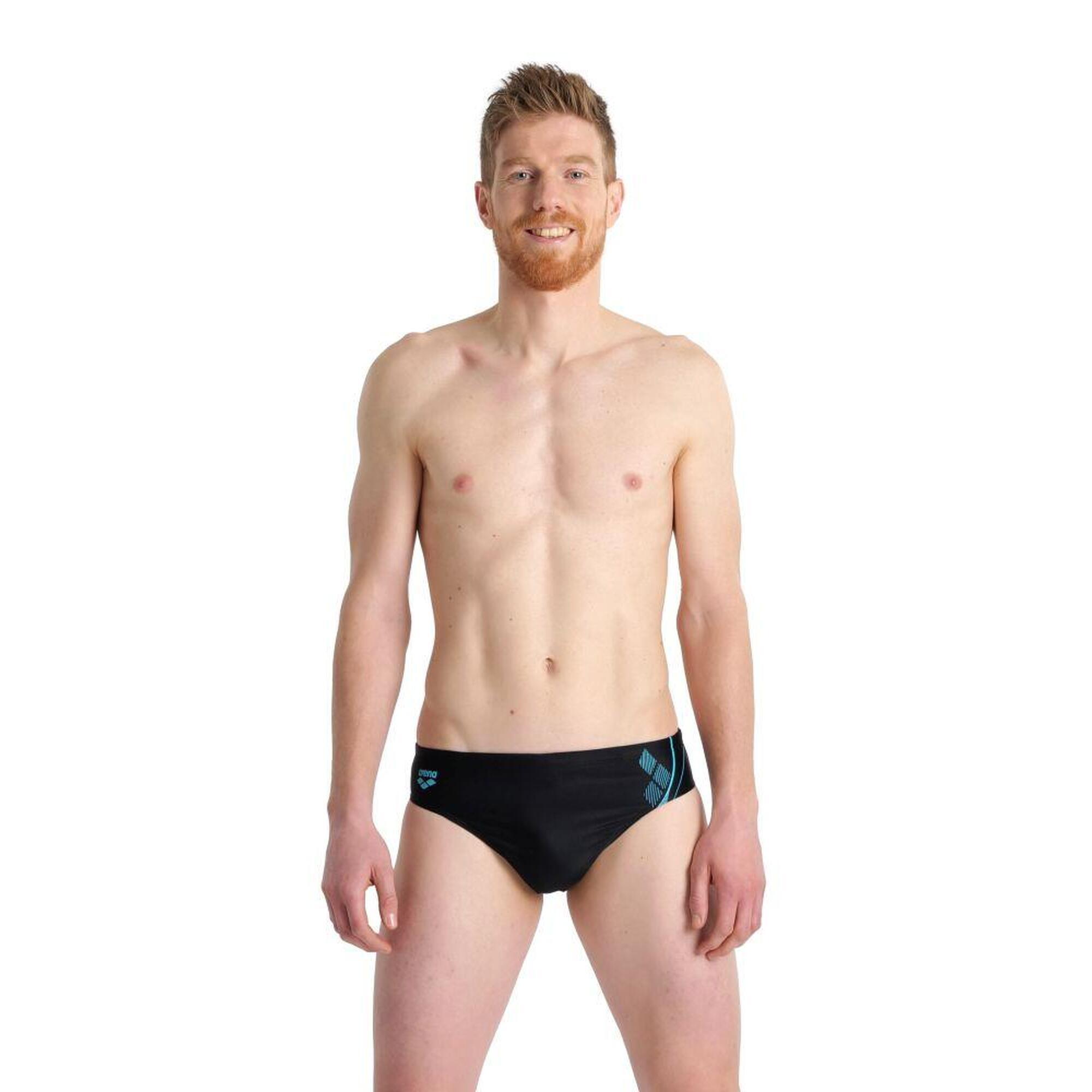 Kąpielówki męskie slipy kąpielowe treningowe na basen Arena Graphic