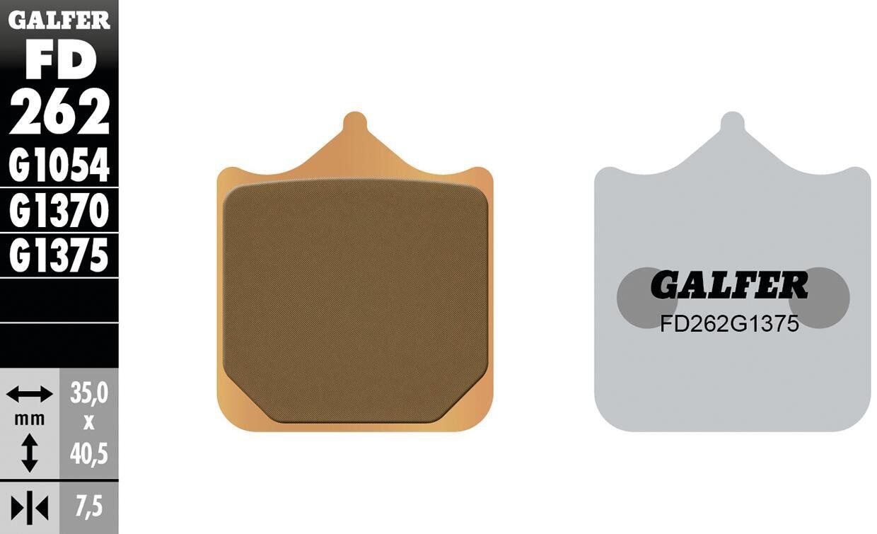 GALFER FD262 klocki hamulcowe z metalu spiekanego