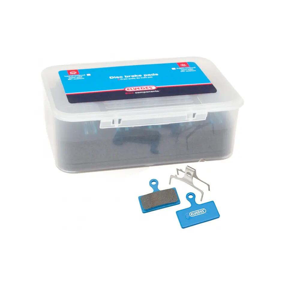 Para 10 ekologicznych rowerowych klocków hamulcowych Elvedes Shimano BRM666, BRM