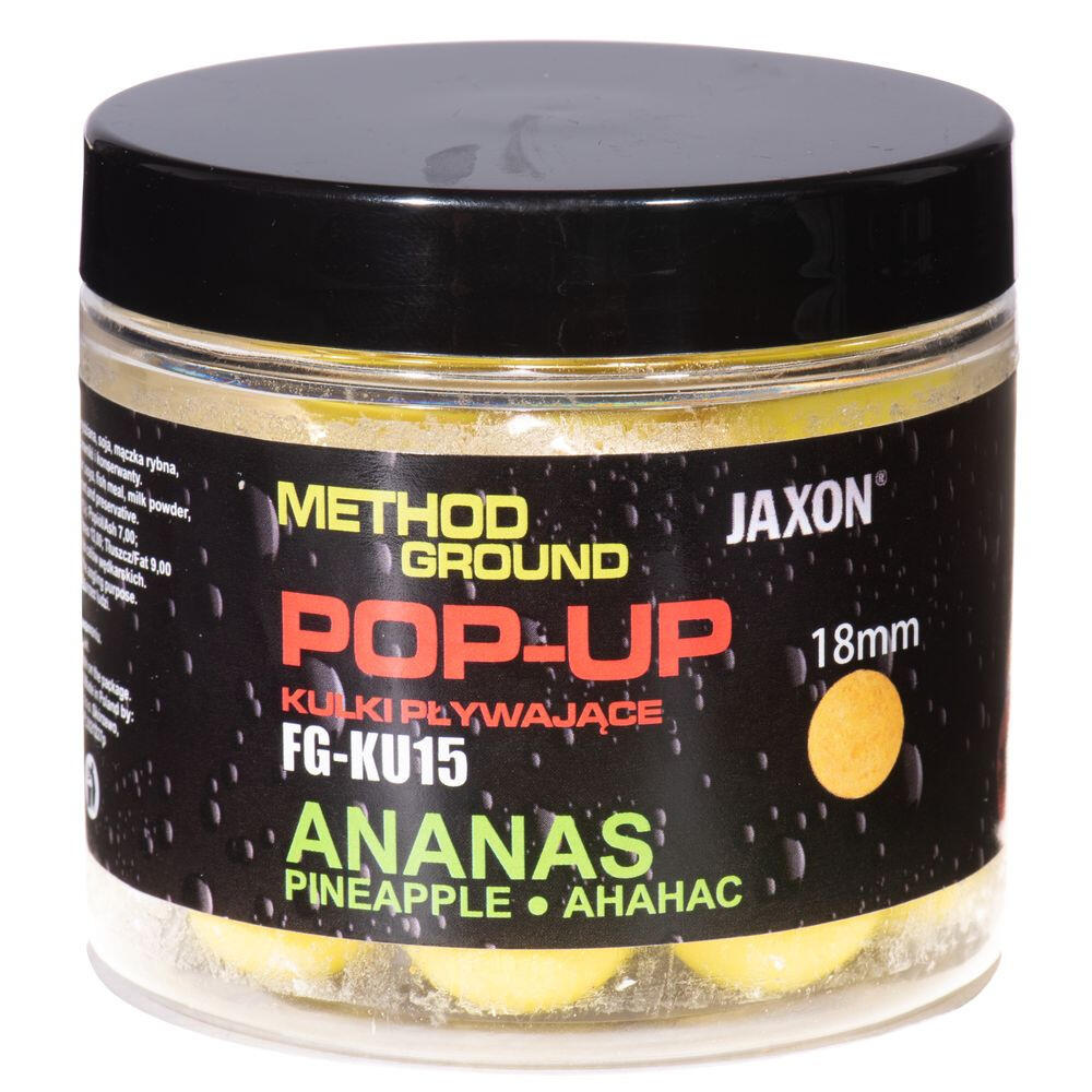 Kulki Pop-Up Jaxon Method Ground Ananas 18mm 50g