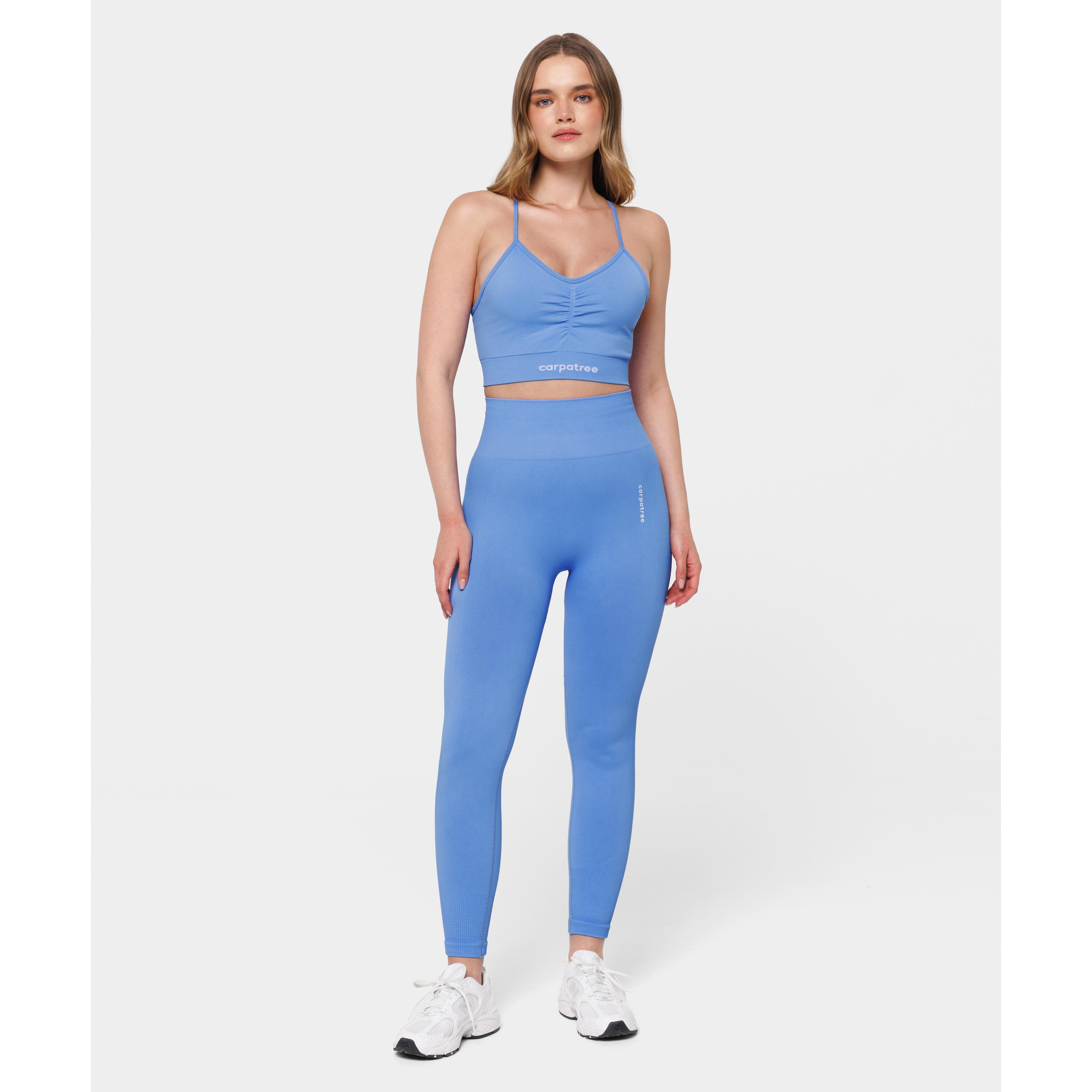 Legginsy bezszwowe Carpatree Allure niebieskie