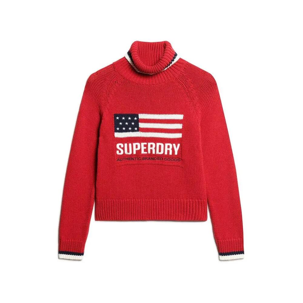 Sweter damski z golfem Superdry Americana
