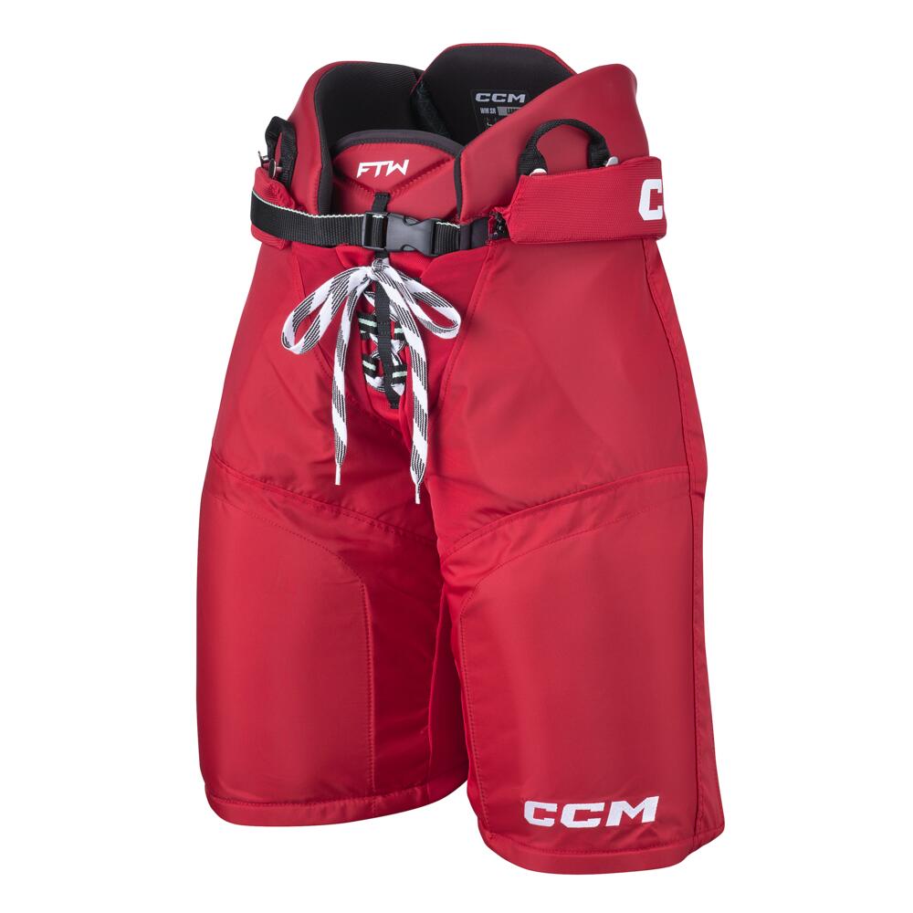 Spodnie do hokeja na lodzie damskie Jetspeed FTW – rzep – czerwone – rozmiar M