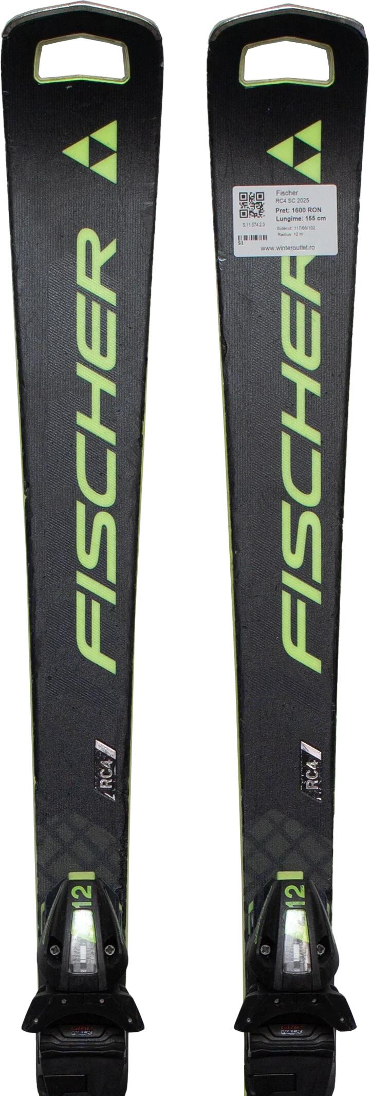 Second Life- Narty FISCHER RC4 SC 2025, 155 cm- Stan dobry