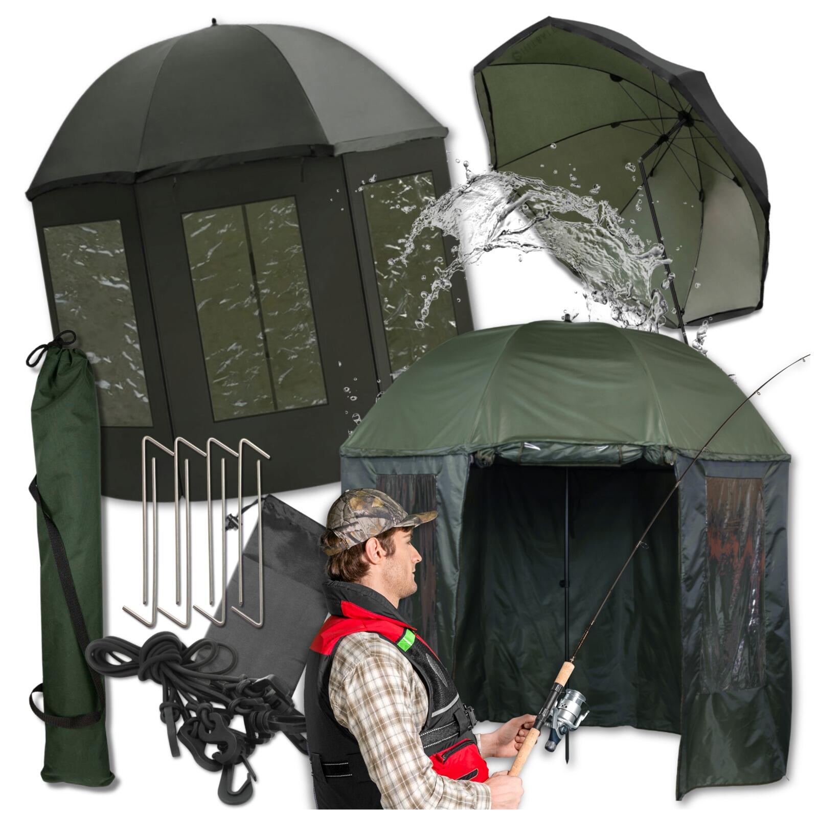 Parasol Wędkarski 240 cm z Osłoną Wodoodporną