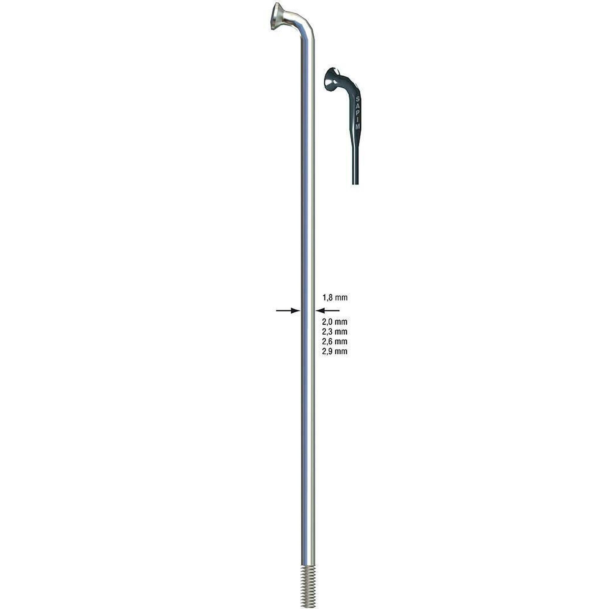 SAPIM szprycha Leader stal nierdz. Ø 2 00 mm x 290 mm czarna opakowanie 100