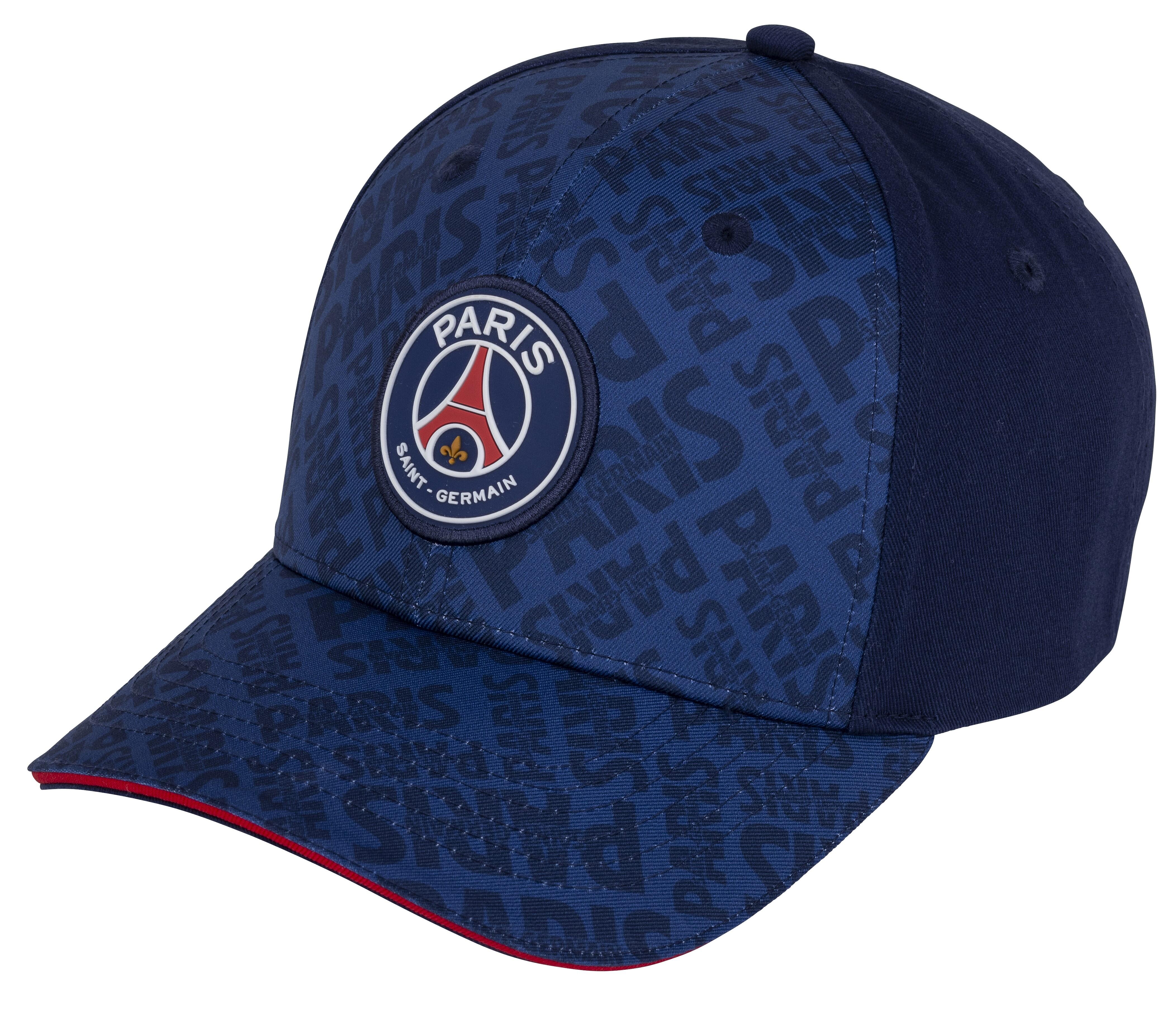 Czapka z daszkiem Paris Saint Germain cap all-over print granatowa