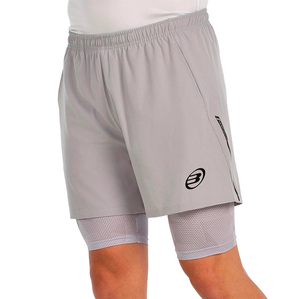 Bullpadel Short Manzan Light Gray - szorty męskie XL