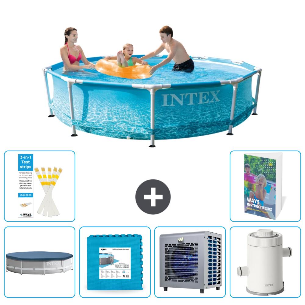 INTEX Basen ze stelażem Okrągły - 305x76 cm - 7-częściowy S116