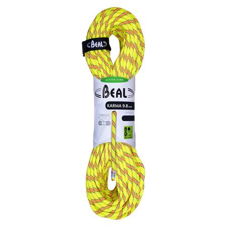 Lina wspinaczkowa dynamiczna Beal Karma 9,8 mm Yellow 50m
