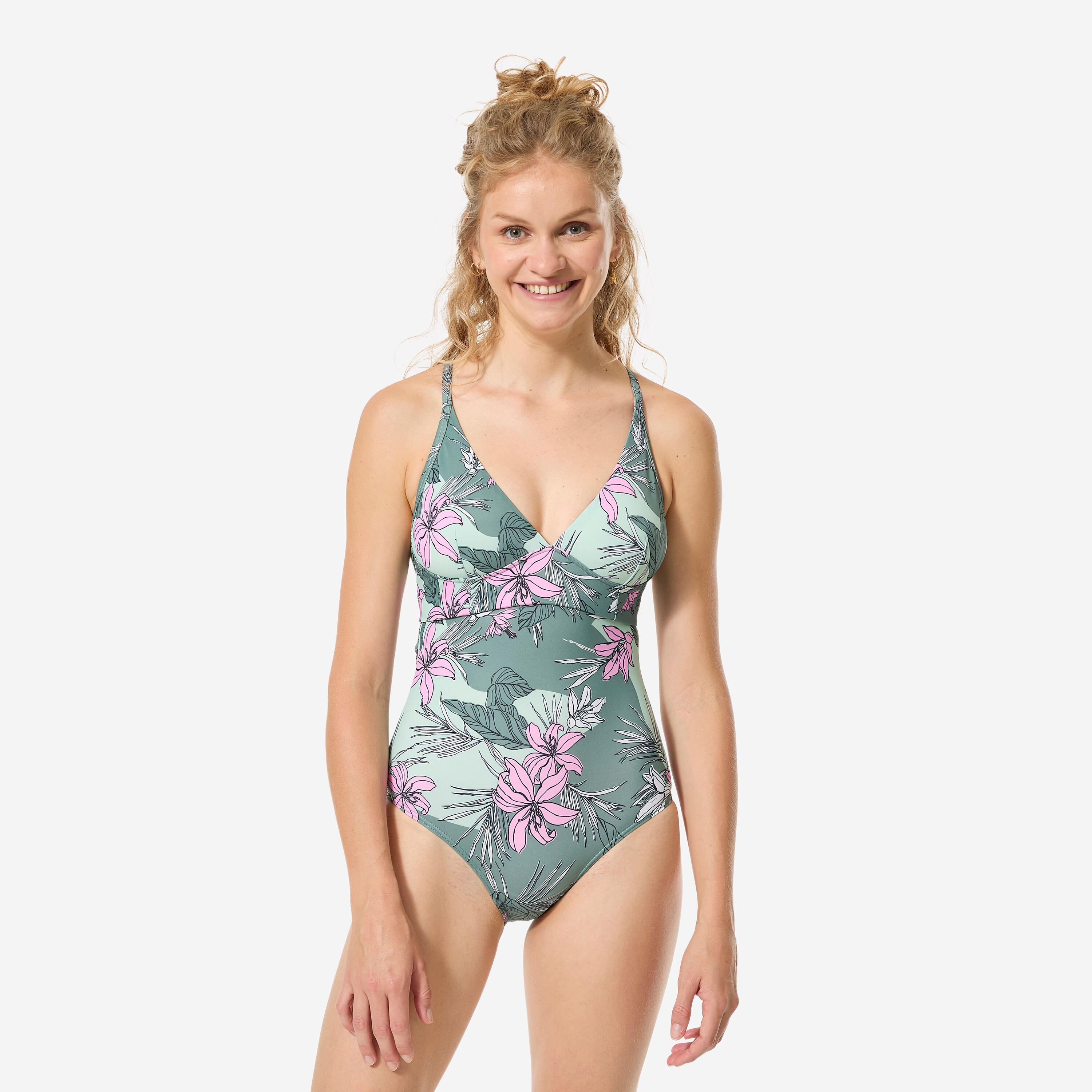 Kostium kąpielowy jednoczęściowy surfingowy damski Decathlon Bea Numea