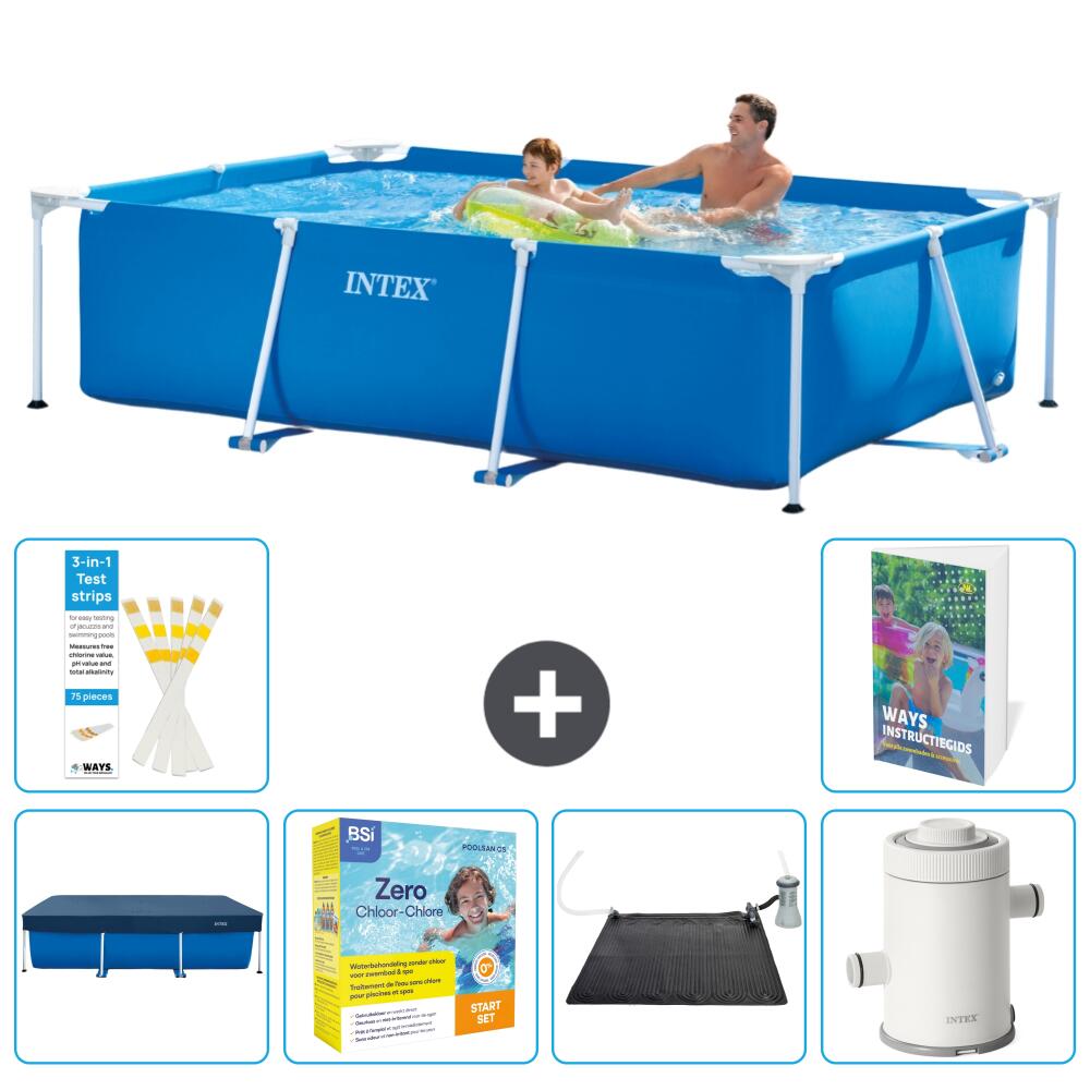 INTEX Basen ze stelażem Prostokątny - 260x160x65 cm - 7-częściowy S103