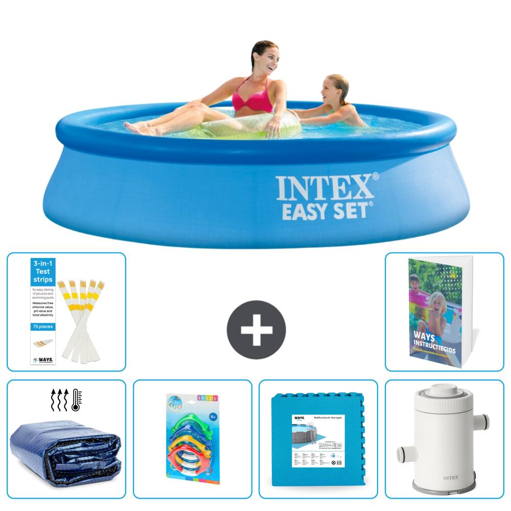 INTEX Basen Easy Set Okrągły - 244x61 cm - 7-częściowy S55