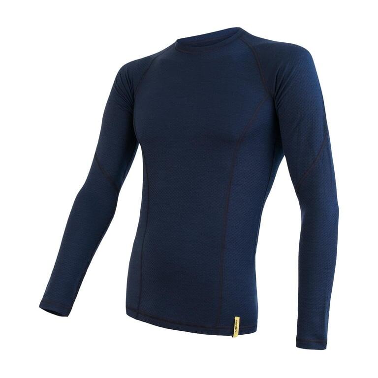 SENSOR Bluzka termoaktywna męska MERINO DF TEE LS-M-Granatowy