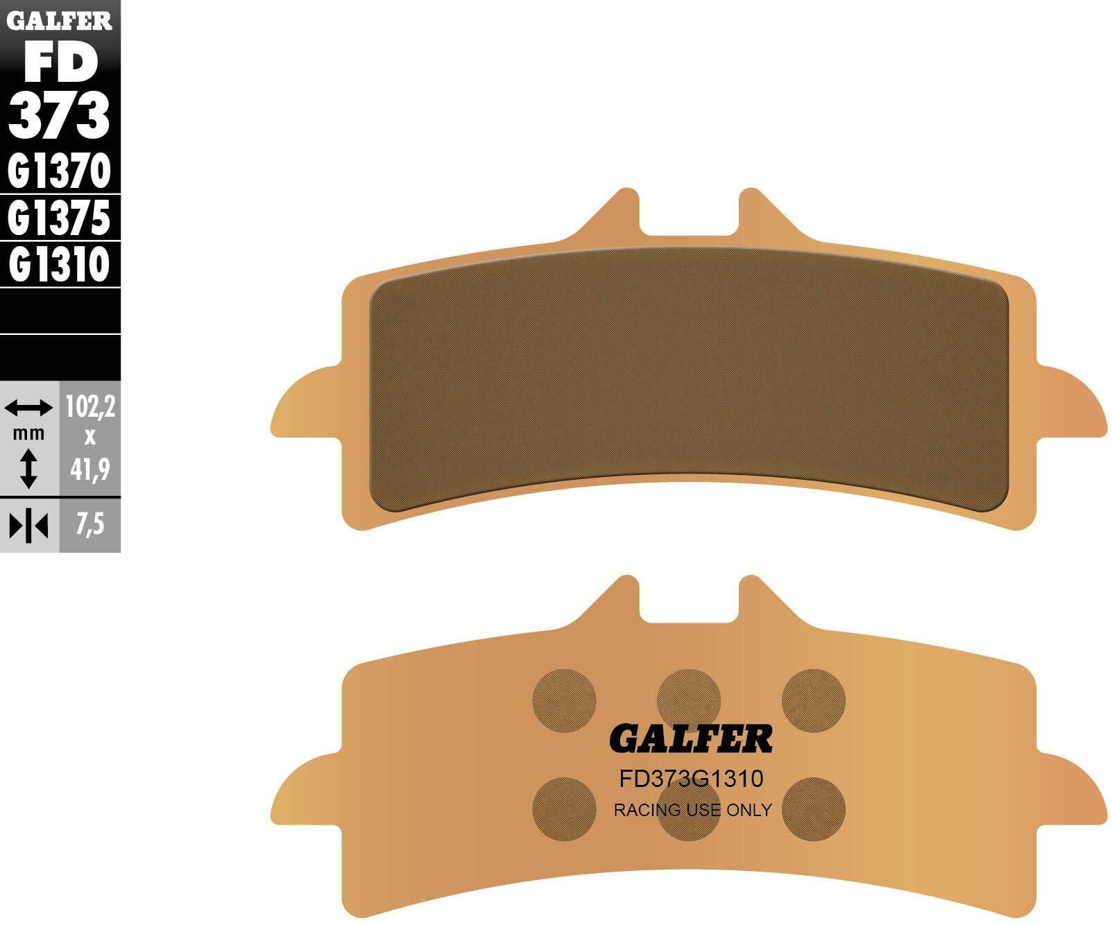 GALFER FD373 (G1310) klocki hamulcowe sintermetaliczne