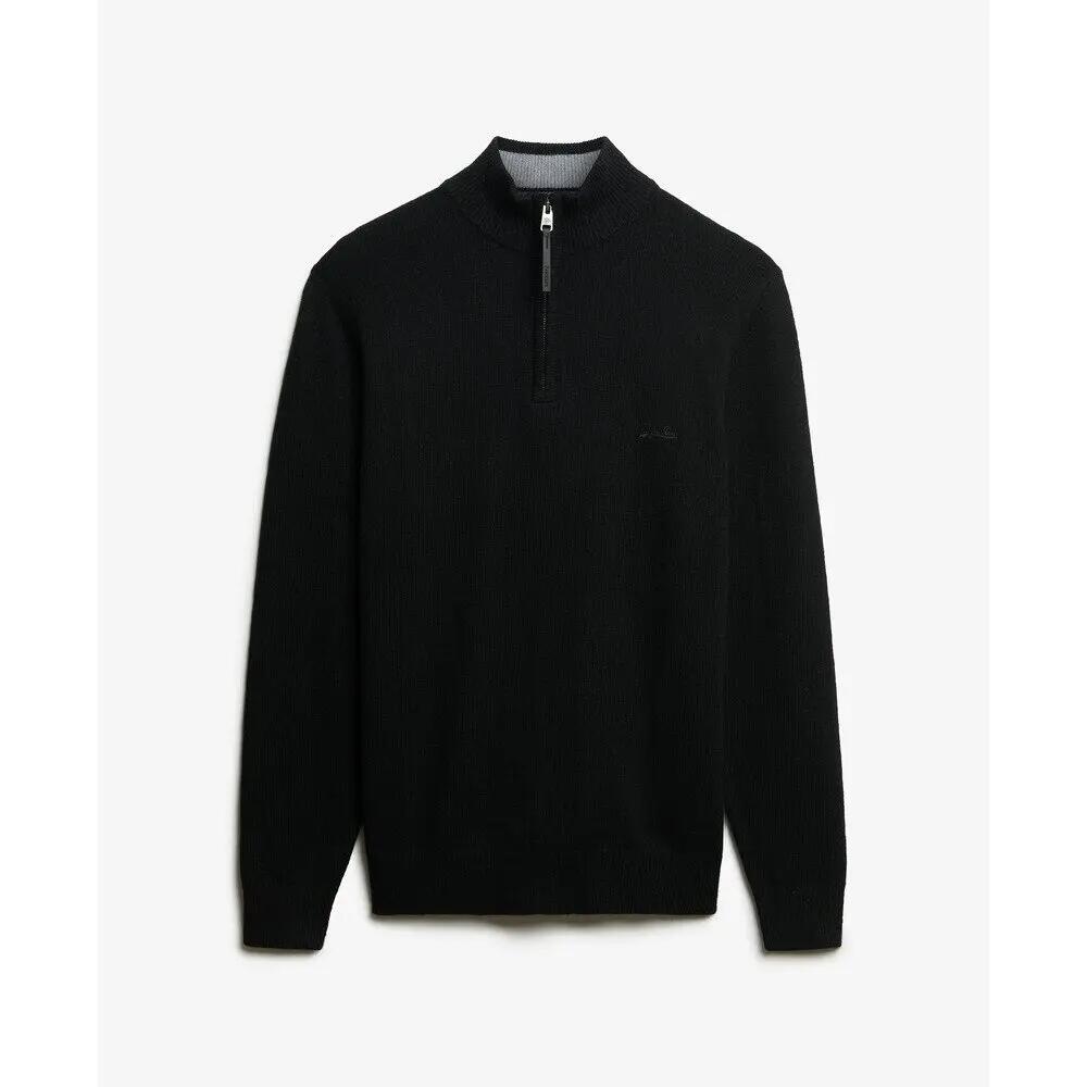 Sweter z wełny z kołnierzem typu stójka Superdry