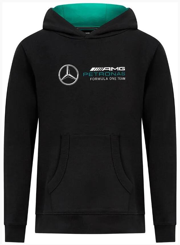 Bluza dziecięca Mercedes-AMG Petronas F1 z kapturem czarna