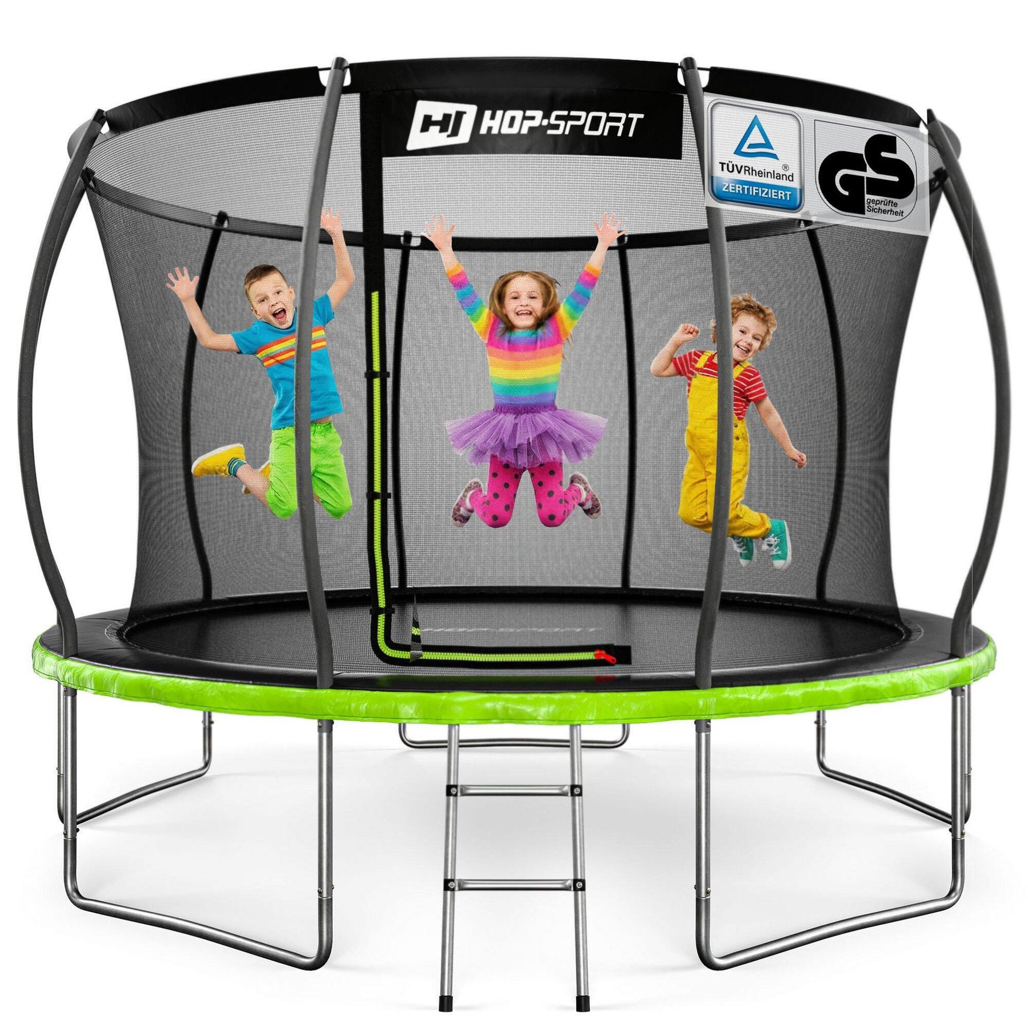 Trampolina dynia 12ft (366cm)Hop-Sport HS-PT12I pumpkin z siatką wewnętrzną