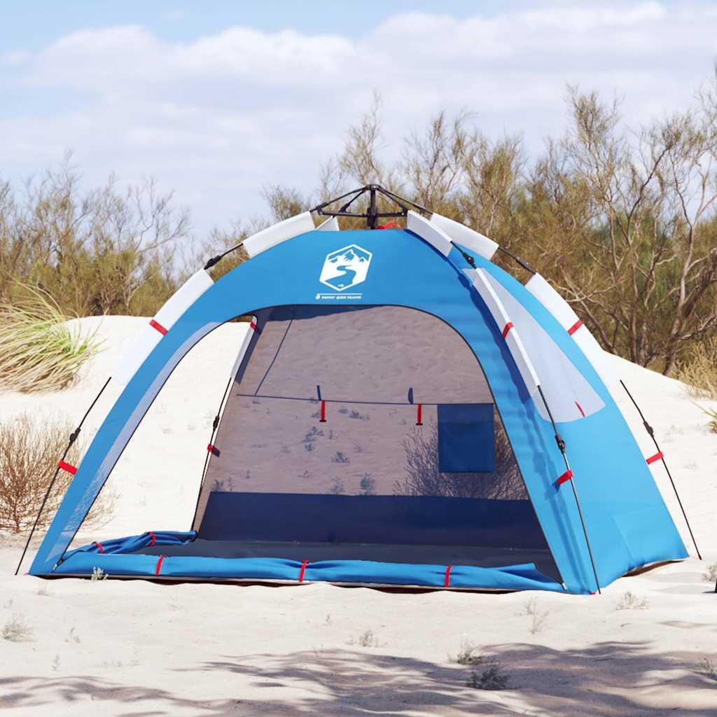 VidaXL namiot plażowy dla 2 osób, wodoodporny, szybkie rozkładanie, azur