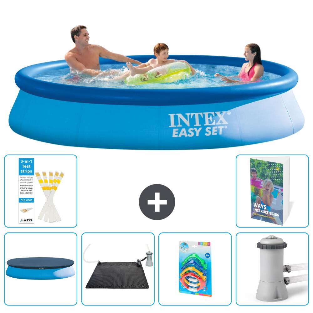 INTEX Basen Easy Set Okrągły - 366x76 cm - 7-częściowy S37
