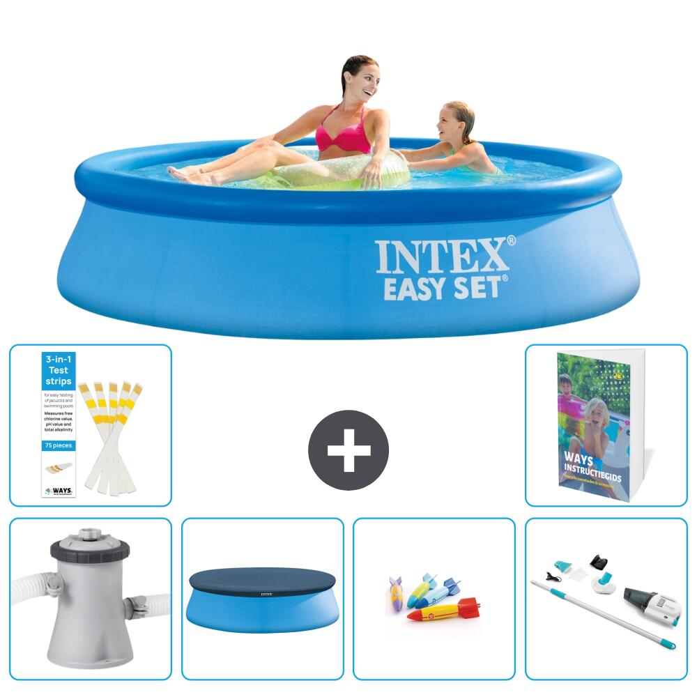 INTEX Basen Easy Set Okrągły - 244x61 cm - 7-częściowy S269