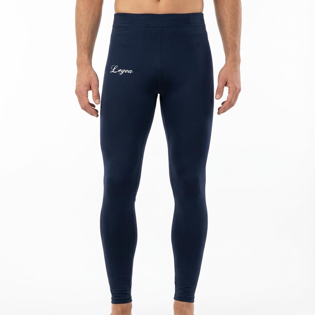 Damskie Legginsy Treningowe 3/4 Niebieskie