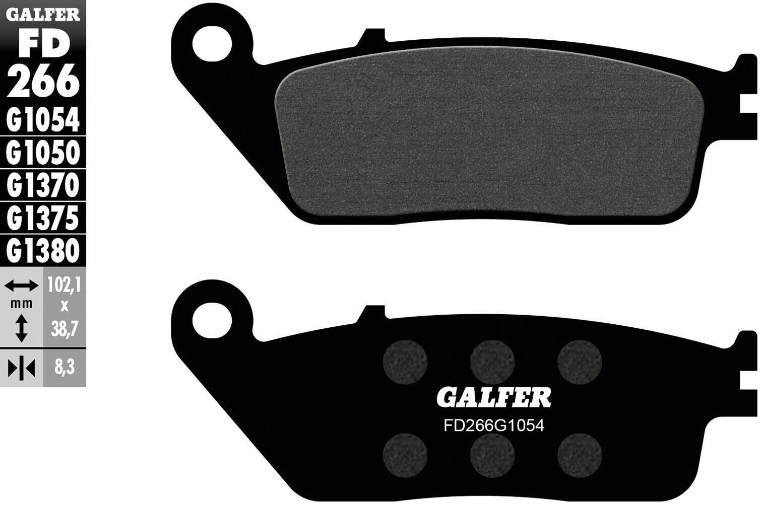 Klocki GALFER FD266 (G1054) do tarcz