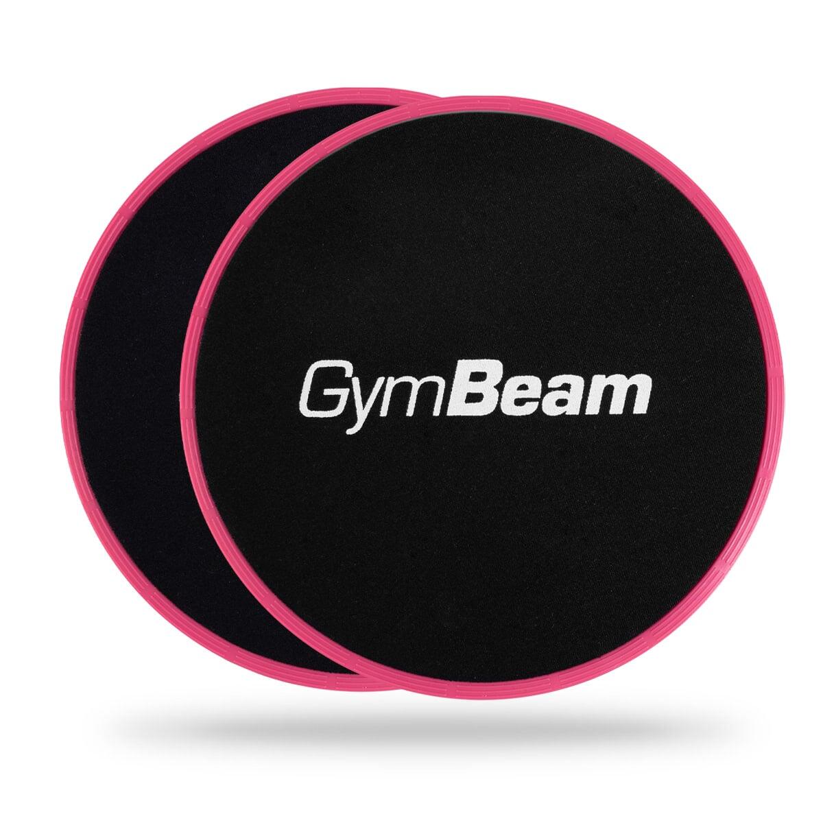 Dyski poślizgowe fitness EVA i ABS 18 cm różowe