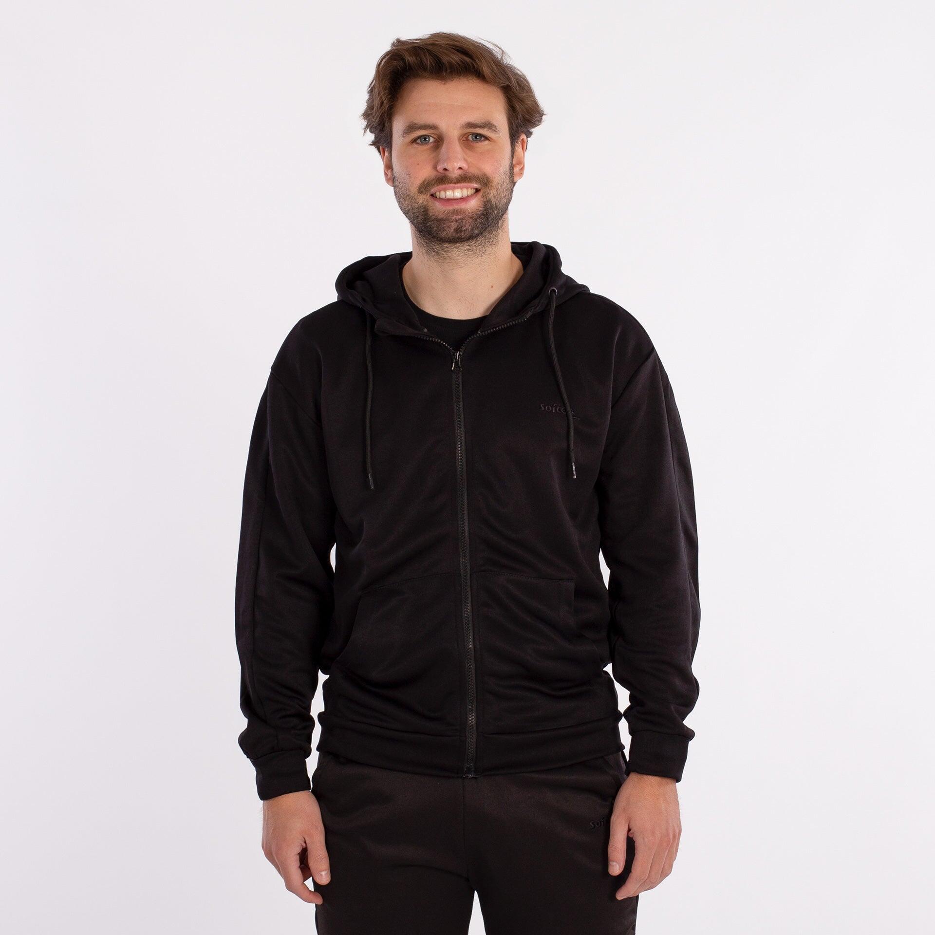 Sweatshirt ze stylowym kapturem i zamkiem błyskawicznym Softee
