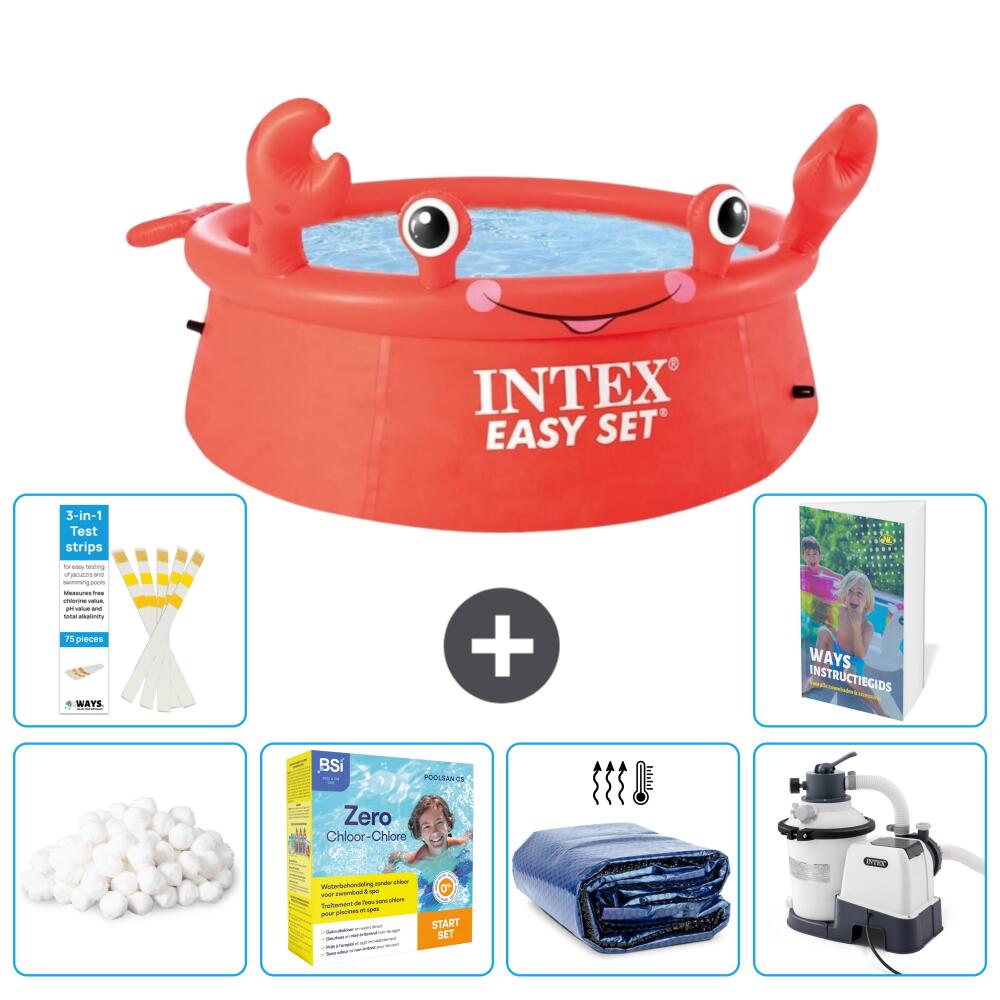 INTEX Basen Easy Set Okrągły - Krab - 183x51 cm - 7-częściowy S75