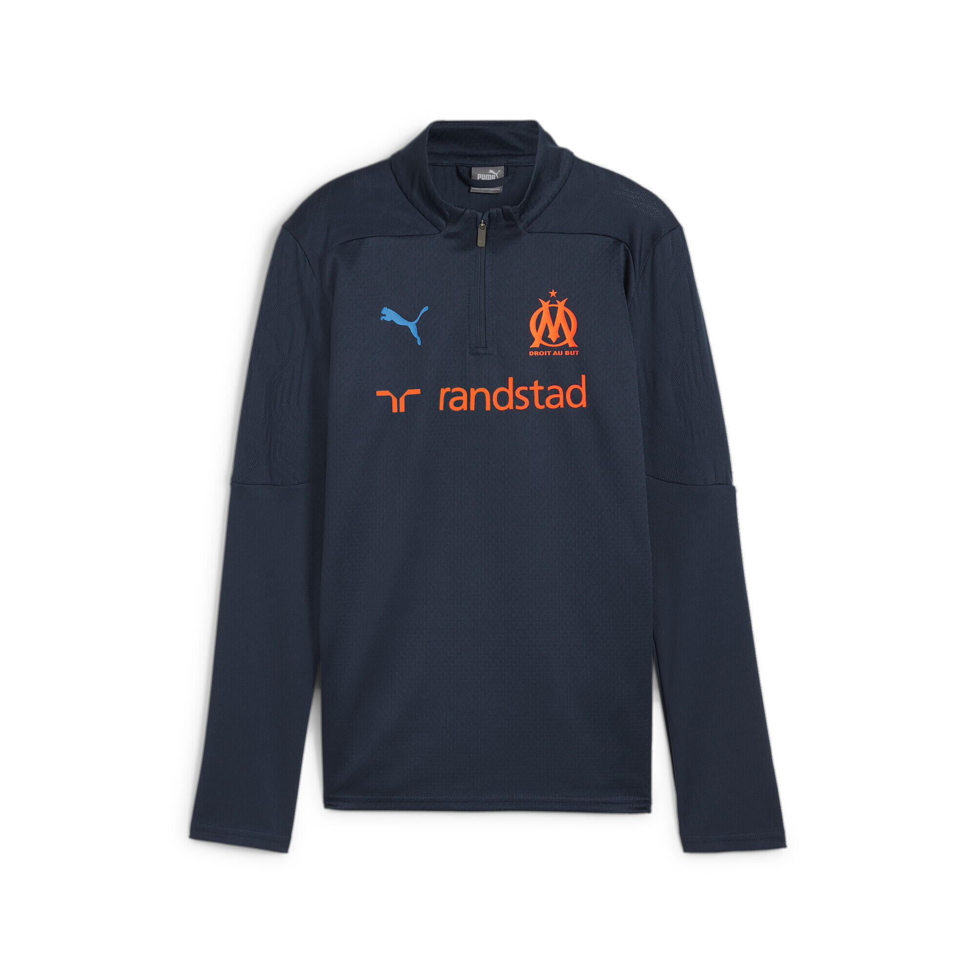 Młodzieżowa bluza treningowa Olympique Marsylia z zamkiem 1/4 PUMA