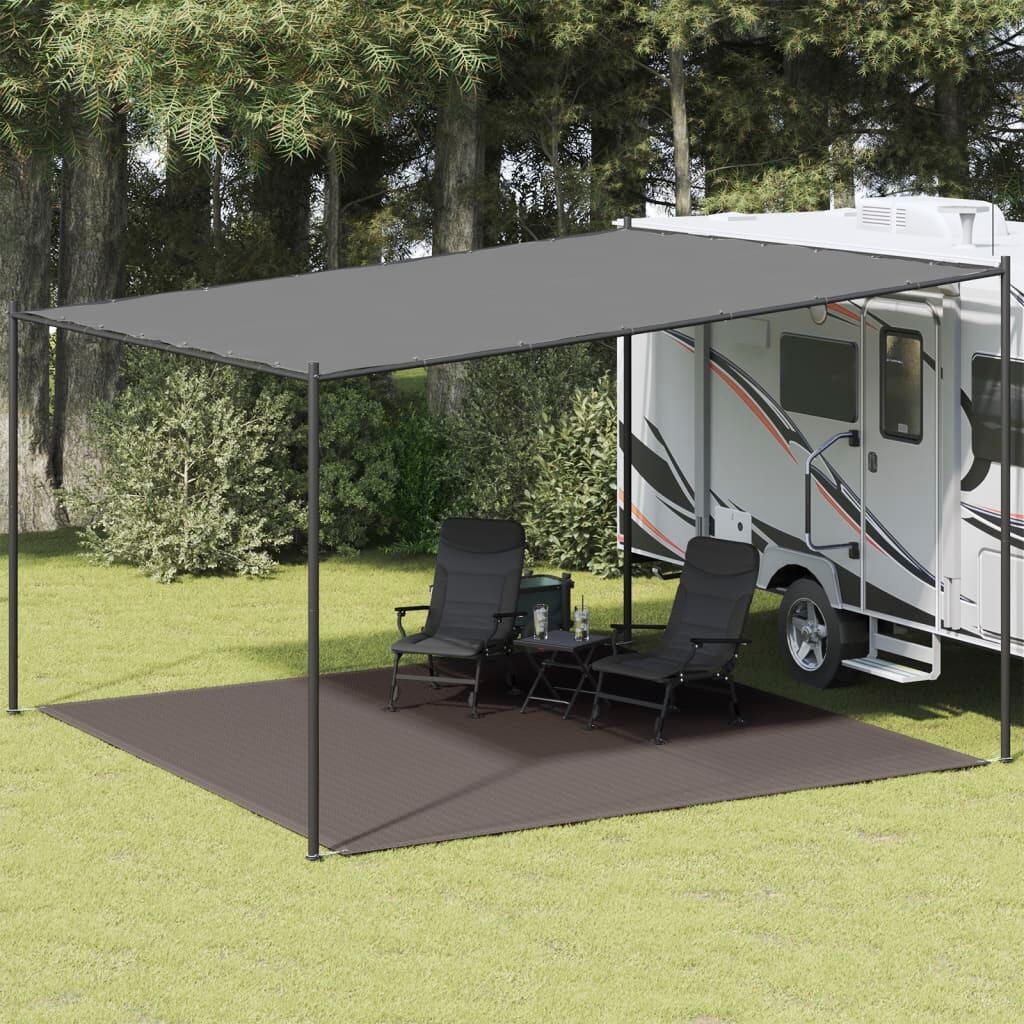 VidaXL mata pod namiot 400 x 400 cm antracyt