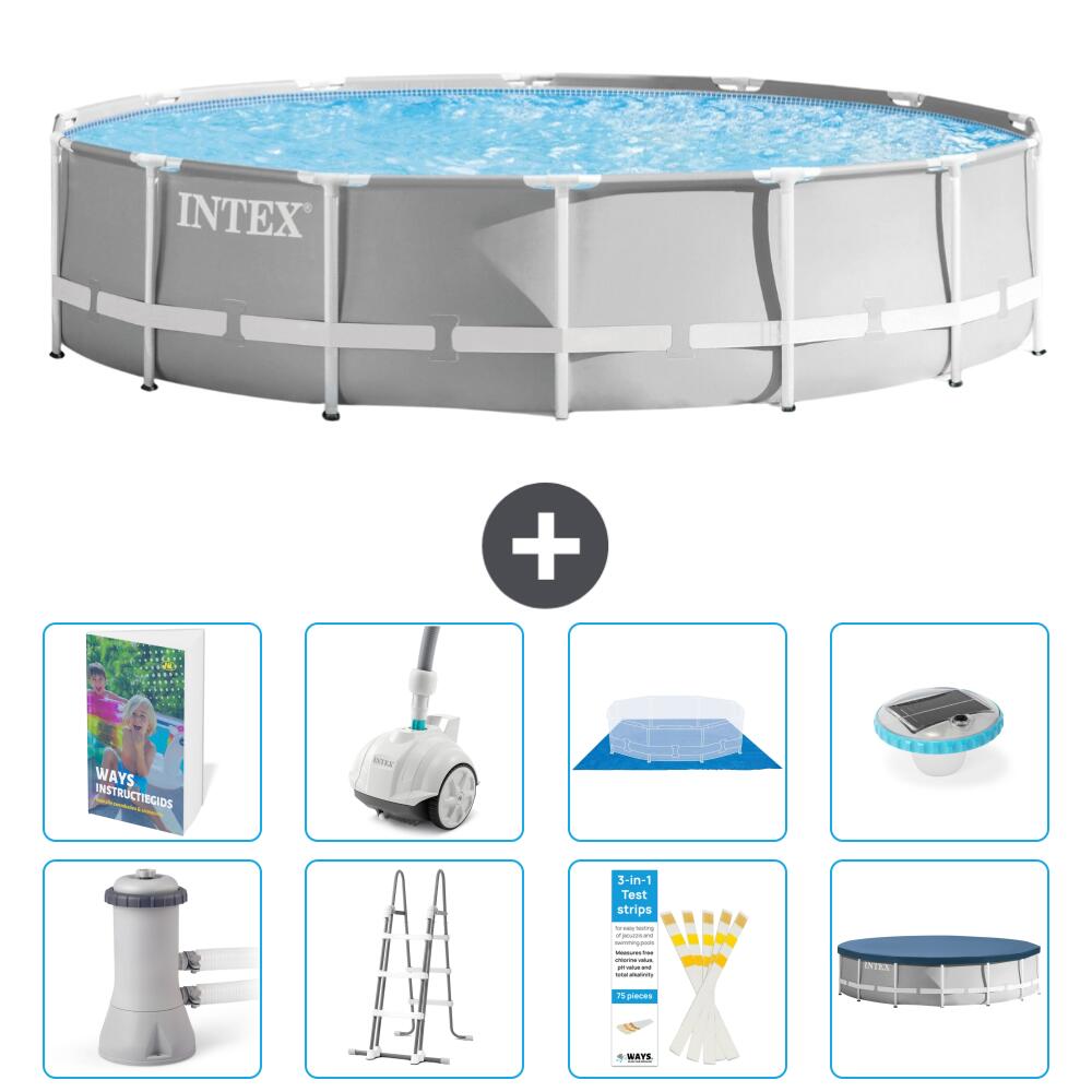 INTEX Basen Prism Frame Okrągły - 427x107 cm - 9-częściowy S552