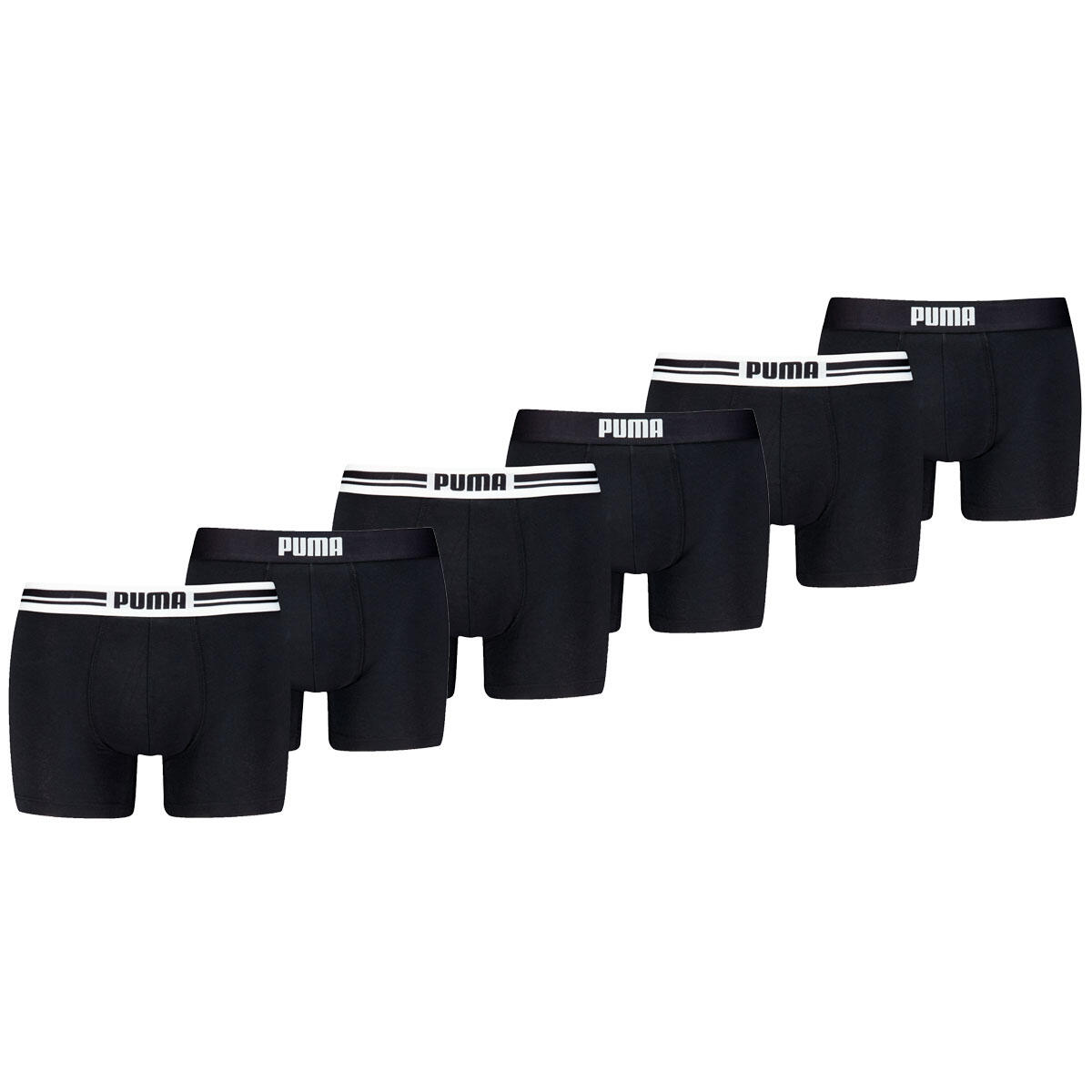 Puma bokserki Everyday Placed Logo 6-pak czarne