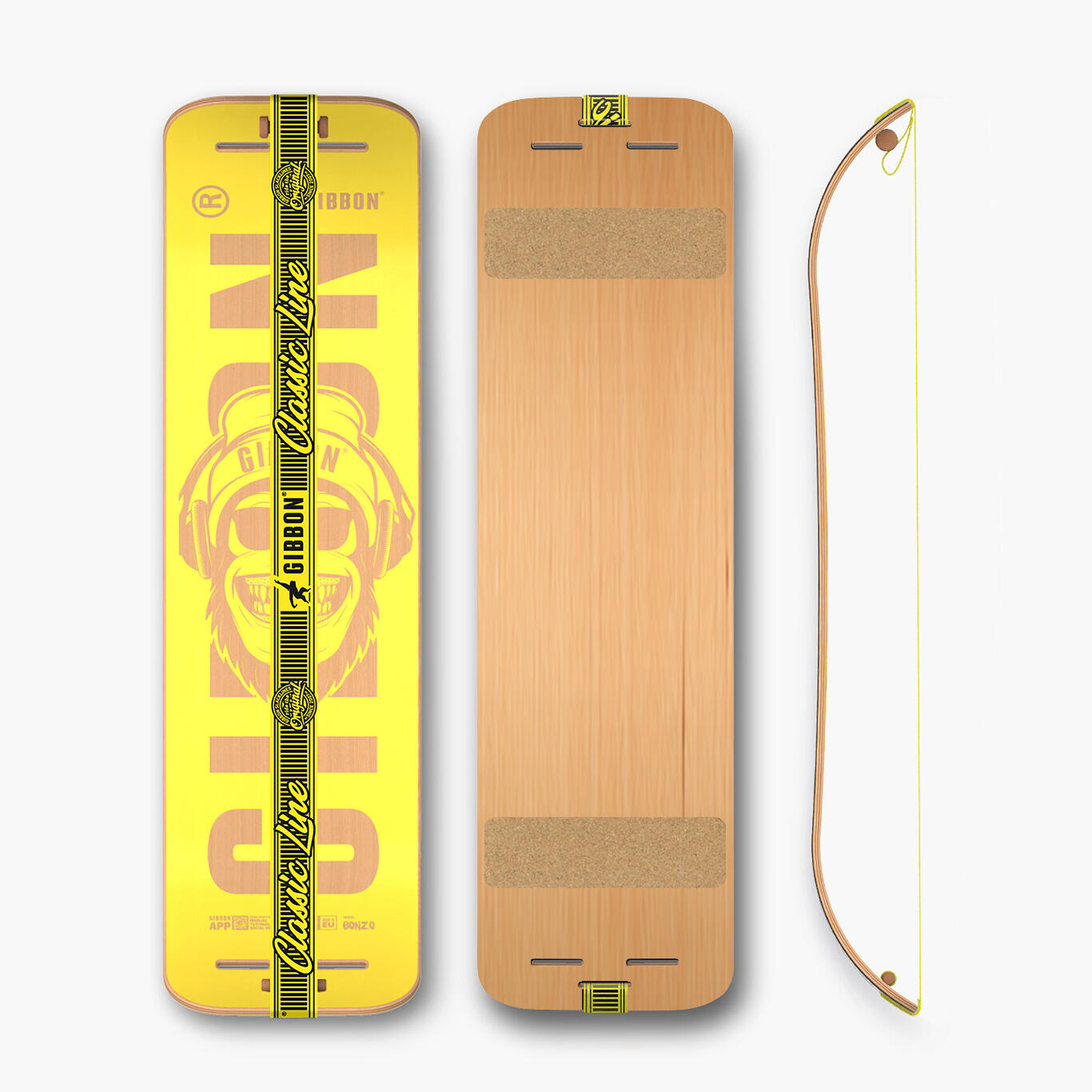 Drugie życie - Giboard Set Bonzo Classic, Deska Slackline - Żółty - Jak nowy