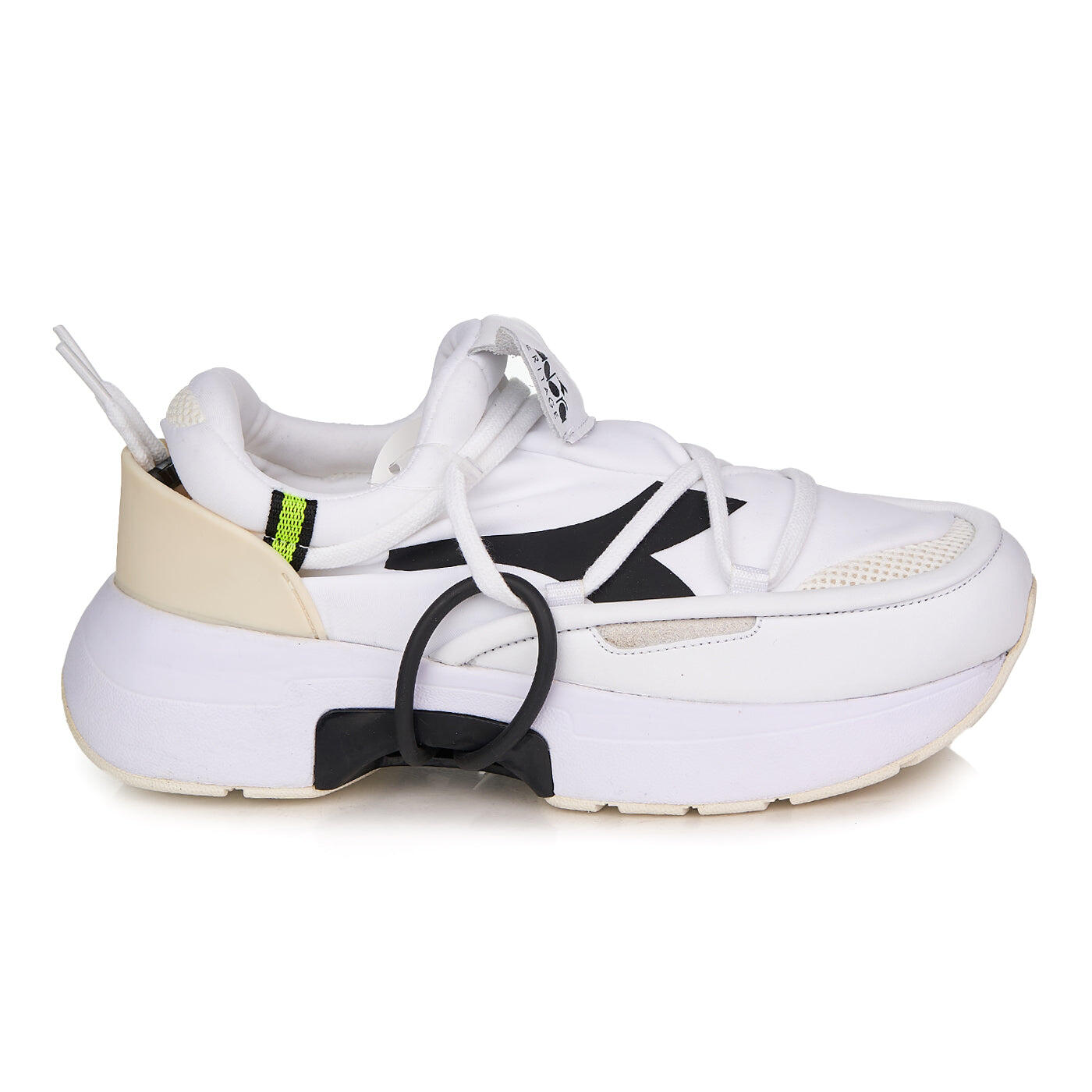 Diadora Heritage damskie sneakersy białe, elastyczny materiał, EVA amortyzacja