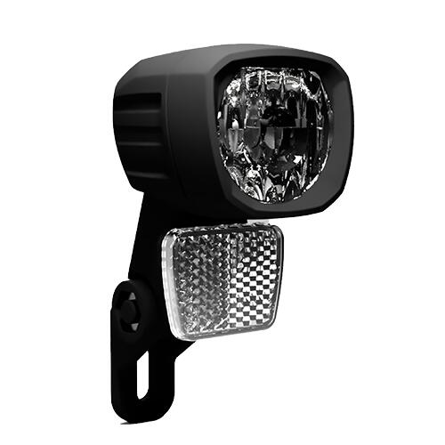 Lampa przednia Herrmans Nordic CL3 100 lm do e-bike czarna