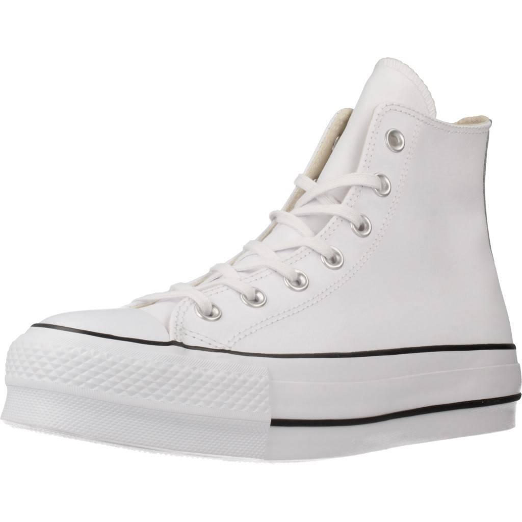 Buty CONVERSE CHUCK TAYLOR ALL STAR PLATFORM LEATHER Biały