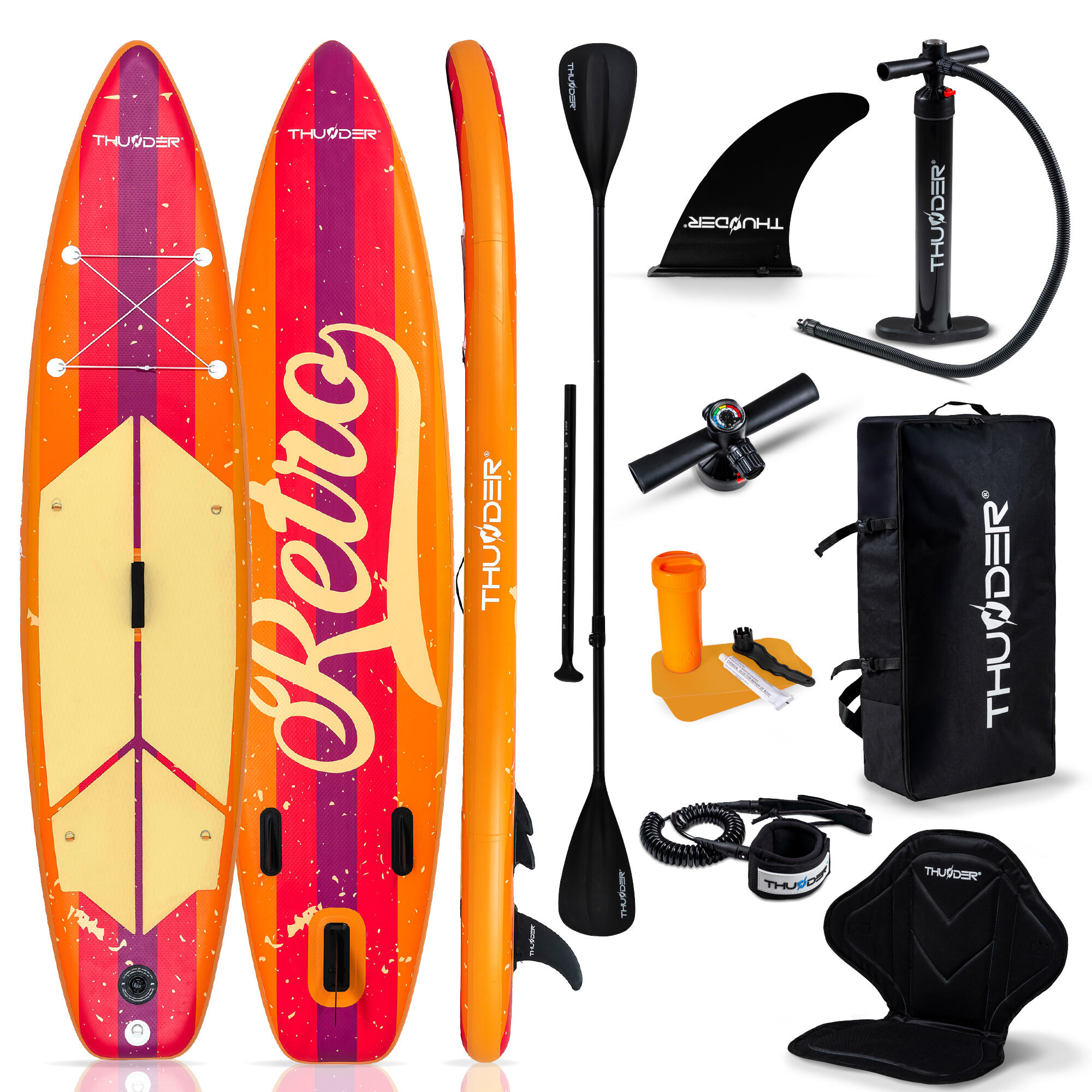 Deska SUP pompowana akcesoria THUNDER RETRO 320cm