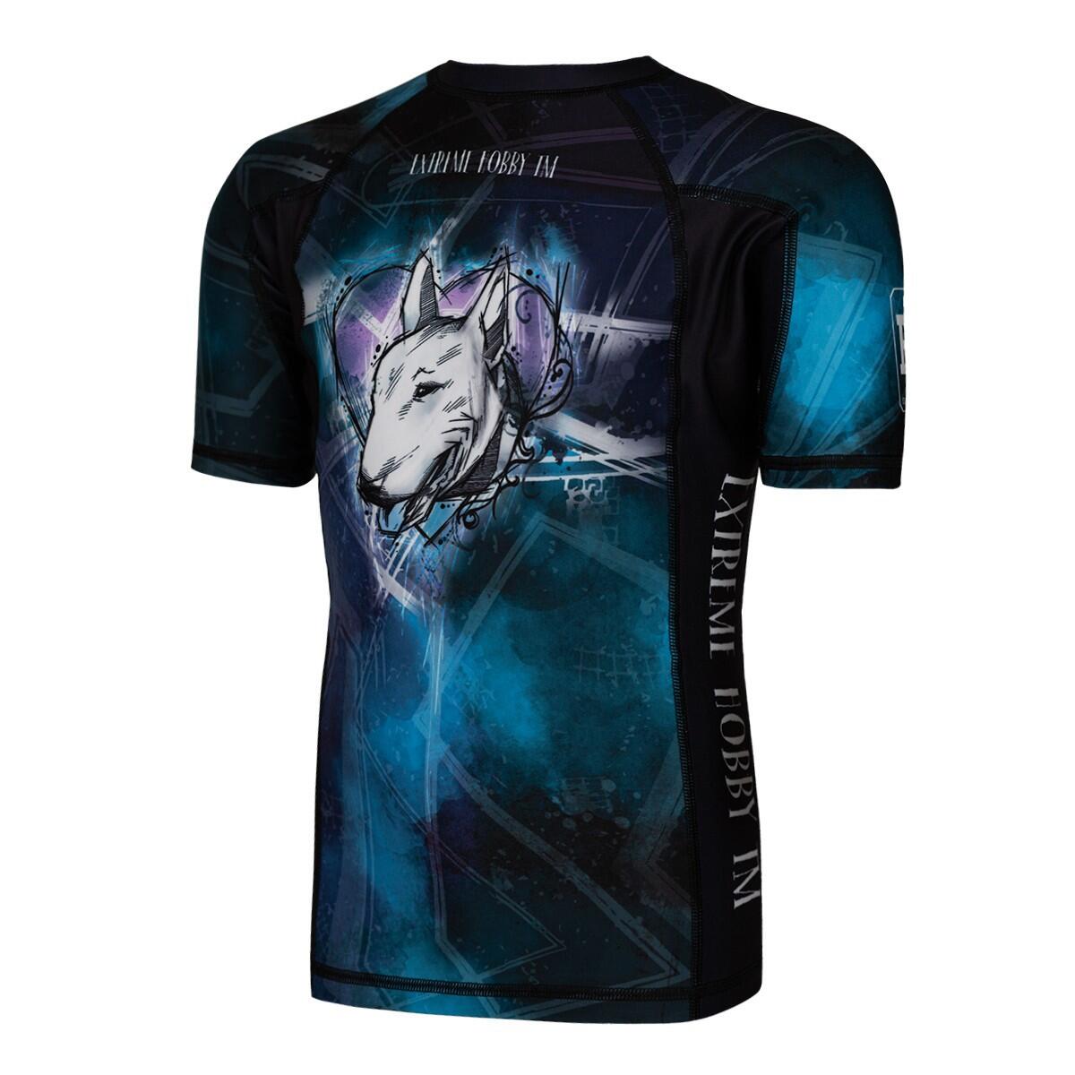 Rashguard dla dzieci do MMA z krótkim rękawem EXTREME HOBBY BULTERIER