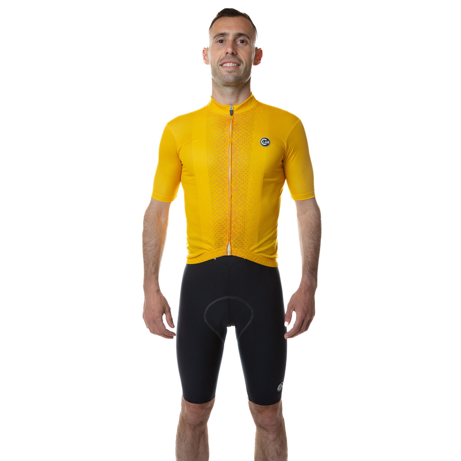 Koszulka rowerowa męska Unica żółta