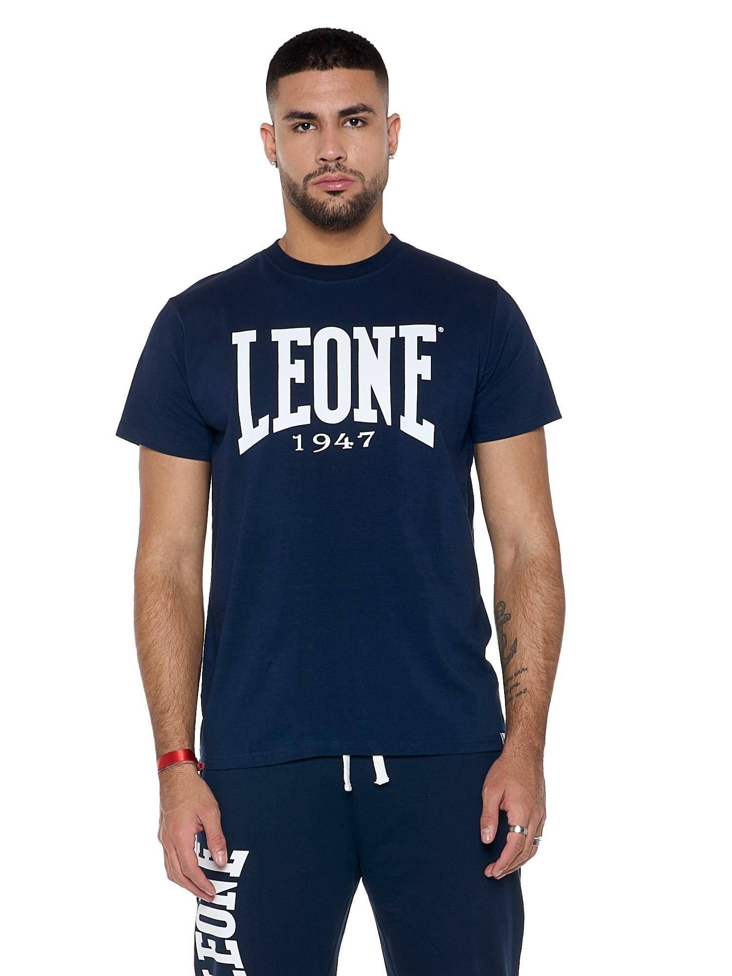Podstawowa koszulka Kurzarm Leone 1947 z dużym logo