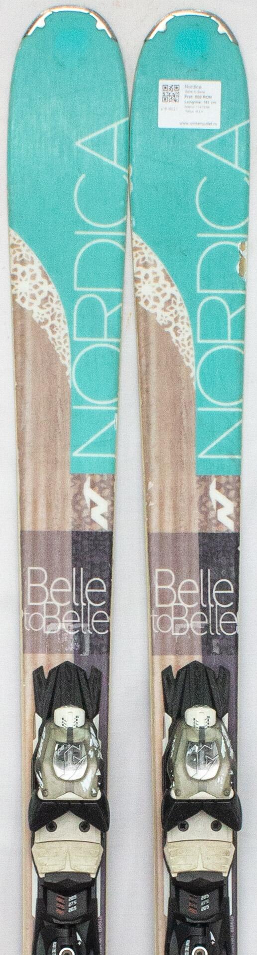 Second Life- Narty NORDICA Belle to Belle, 161 cm- Stan zadowalający