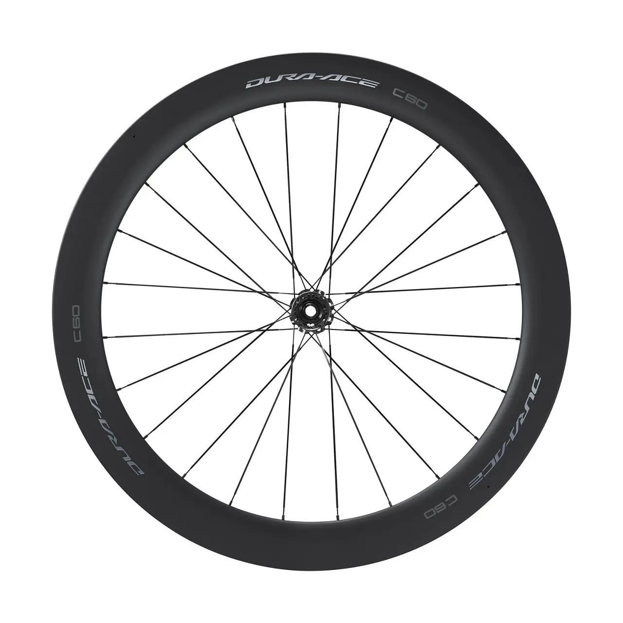 Koło rowerowe z hamulcem tarczowym Shimano Dura-ACE WH-R9270-C60-HR-TU-F center