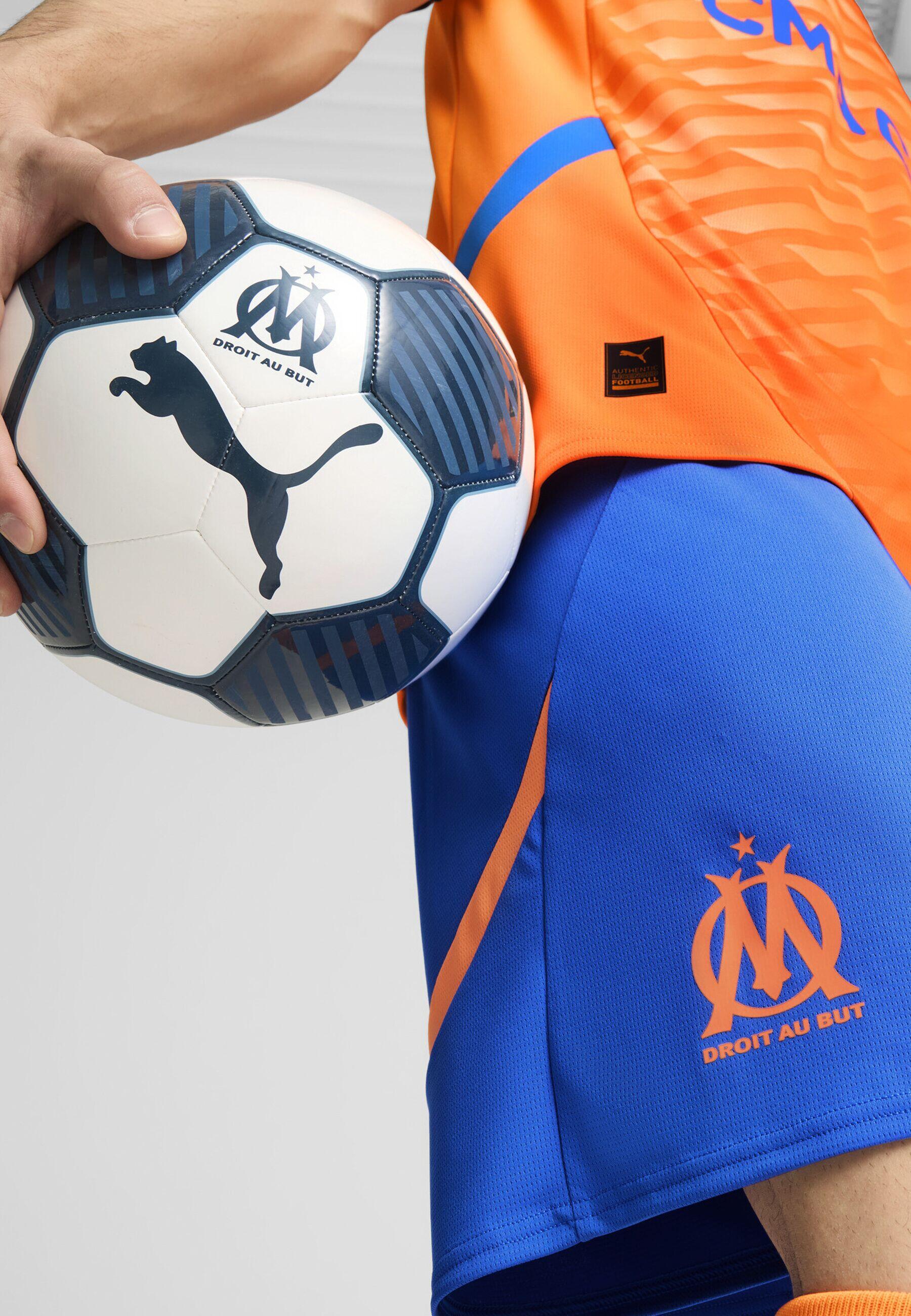 Męskie szorty Olympique Marsylia 24/25 PUMA Racing Blue Fluro Orange Pes
