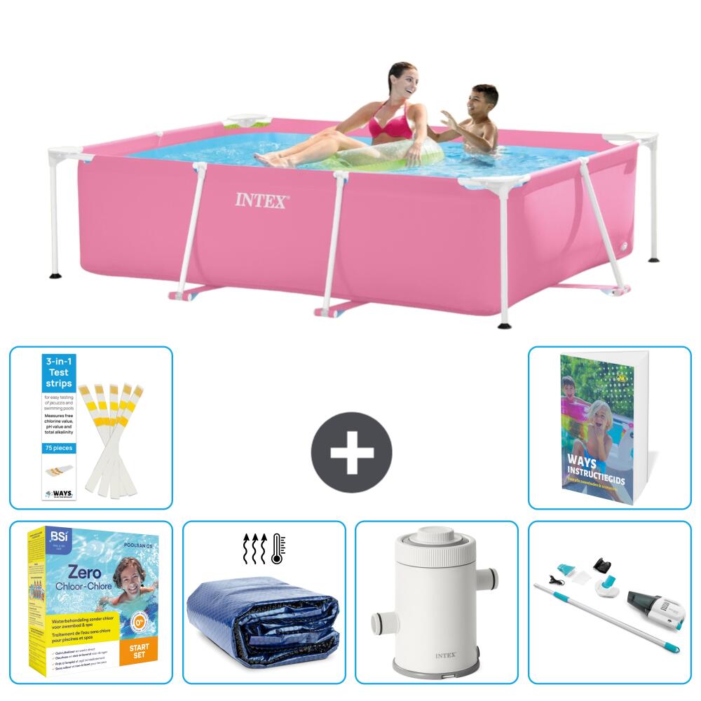 INTEX Basen ze stelażem Prostokątny - 220x150x60 cm - 7-częściowy S22
