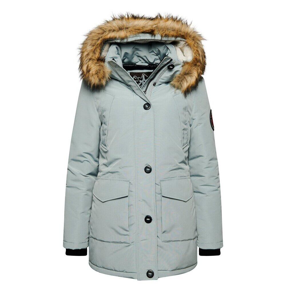 Parka z kapturem z syntetycznym futrem damska Superdry Everest