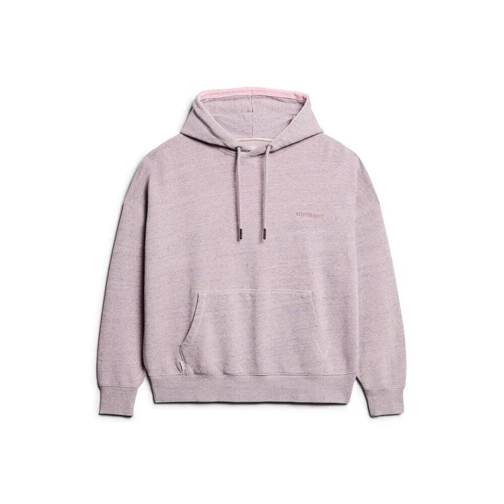 Bluza z kapturem z farbowanej bawełny dla kobiet Superdry Logo Essential