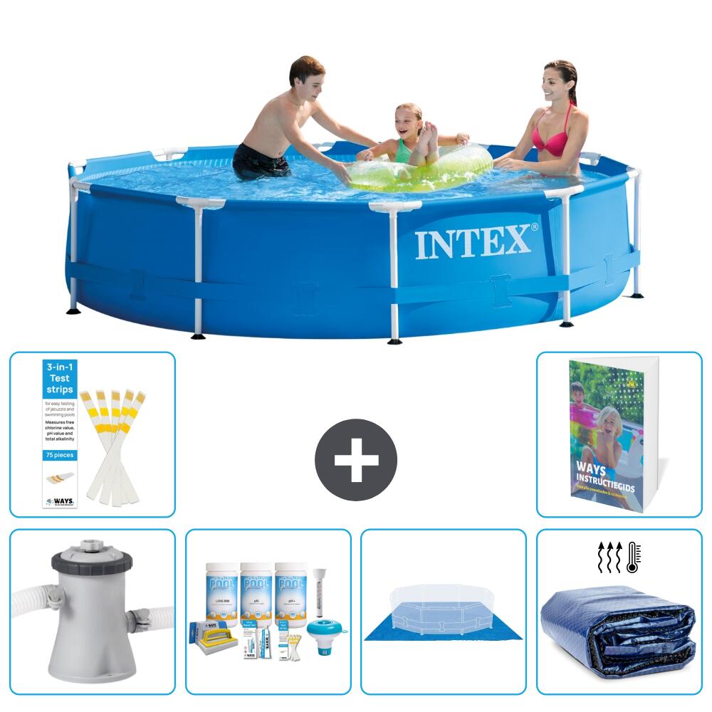 INTEX Basen ze stelażem Okrągły - 305x76 cm - 7-częściowy S289